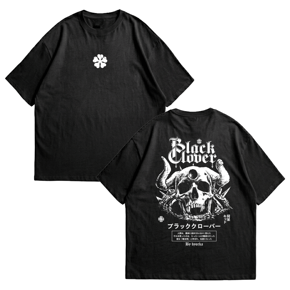 Camiseta Black Clover Skull