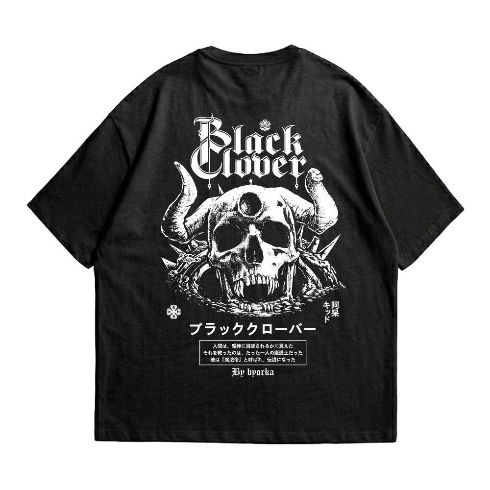 Camiseta Black Clover Skull