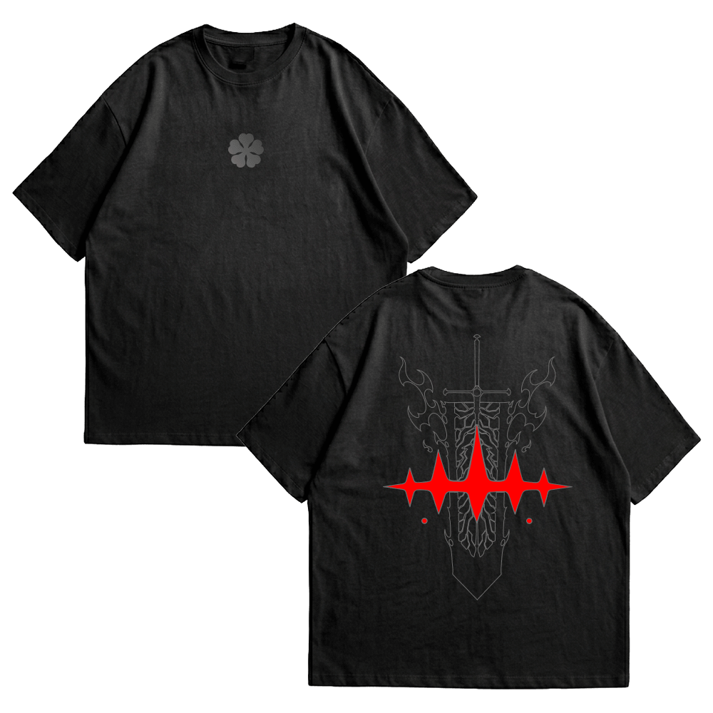 Camiseta Black Clover Asta Pulse Negra