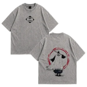 Camiseta Kenpachi Crimson Circle - Acid wash