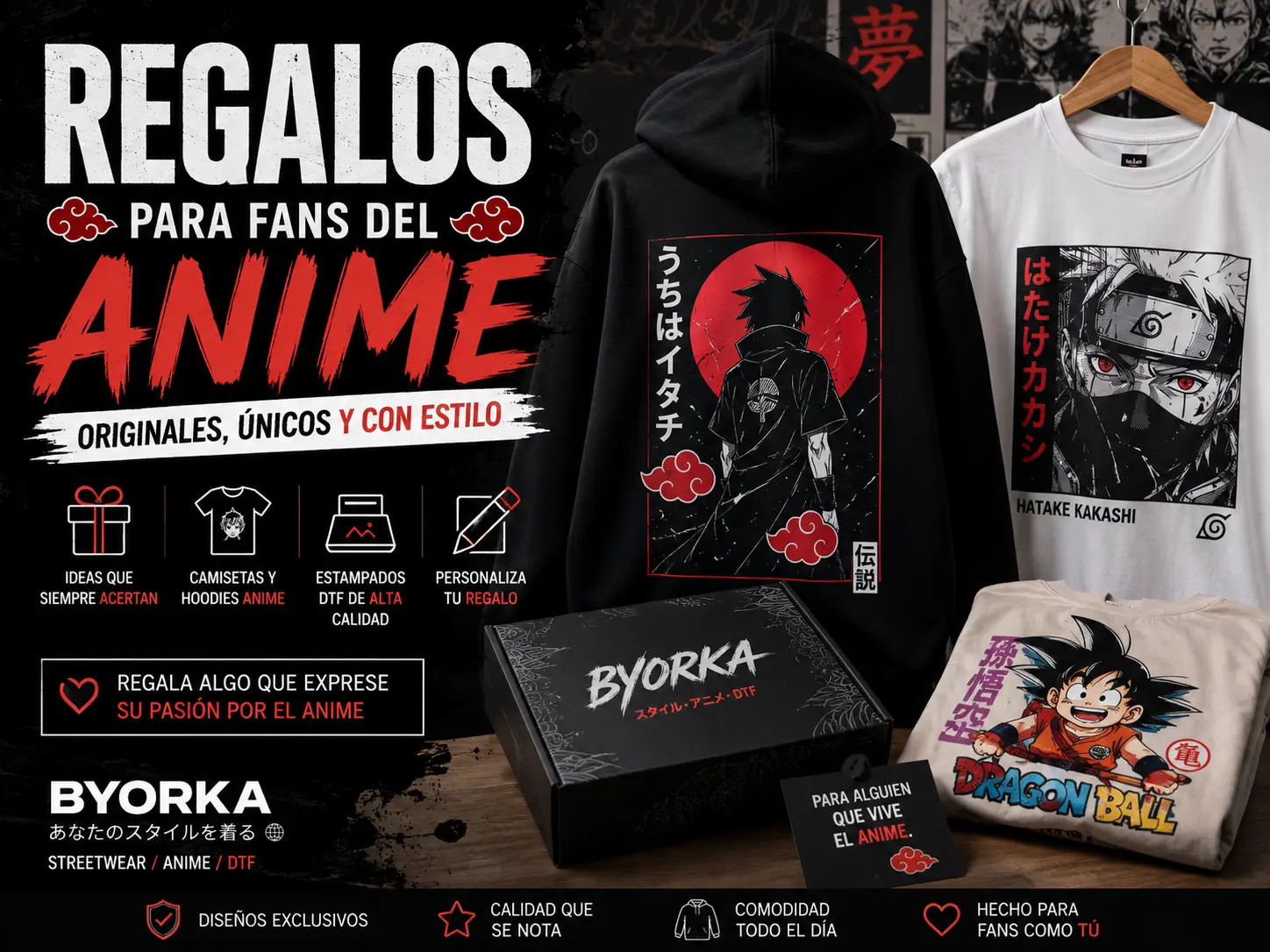 Regalos para fans del anime con estilo único